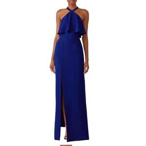 Amanda Uprichard Blue Piazza Gown L